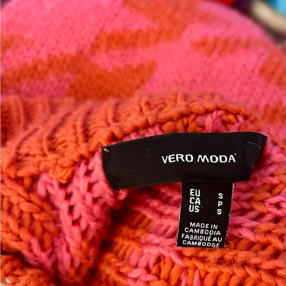 Vero Moda Pink and Red Mock Turtleneck Sweater From Anthropologie - Picture 5 of 5